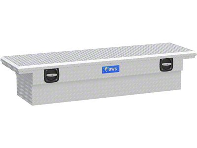 UWS 69-Inch Aluminum Low Profile Secure Lock Crossover Tool Box; Bright (97-24 F-150 Styleside w/ 6-1/2-Foot & 8-Foot Bed)