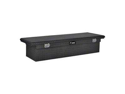 UWS 72-Inch Aluminum Low Profile Crossover Tool Box; Matte Black (11-24 F-250 Super Duty)