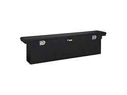 UWS 72-Inch Aluminum Deep Slim Low Profile Crossover Tool Box; Gloss Black (11-24 F-350 Super Duty)