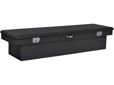 UWS 69-Inch Aluminum Crossover Tool Box; Matte Black (19-24 RAM 1500 w/o RAM Box)