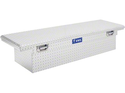 UWS 69-Inch Aluminum Crossover Tool Box with Pull Handles; Bright (09-24 RAM 1500 w/o RAM Box)