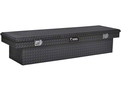 UWS 69-Inch Aluminum Crossover Tool Box; Gloss Black (10-18 RAM 2500)