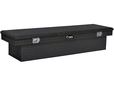 UWS 69-Inch Aluminum Crossover Tool Box; Matte Black (10-18 RAM 2500)