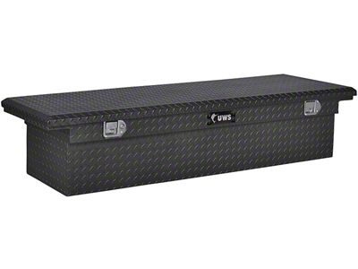 UWS 69-Inch Aluminum Low Profile Crossover Tool Box; Matte Black (10-18 RAM 2500 w/ 8-Foot Box)