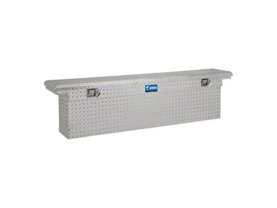 UWS 72-Inch Aluminum Deep Slim Low Profile Crossover Tool Box; Bright (94-24 RAM 2500 w/o RAM Box)