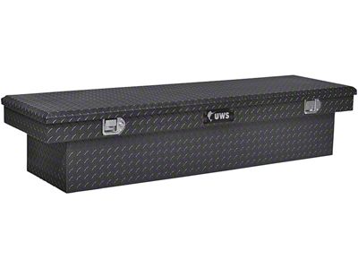 UWS 69-Inch Aluminum Crossover Tool Box; Gloss Black (10-18 RAM 3500)