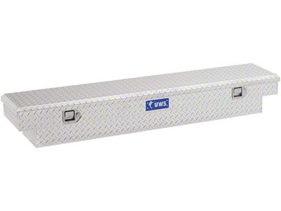 UWS 69-Inch Aluminum Slim-Line Crossover Tool Box; Bright (10-18 RAM 3500 w/o RAM Box)