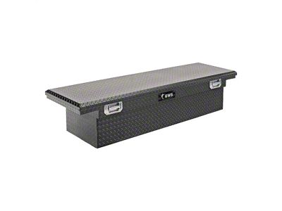 UWS 72-Inch Aluminum Crossover Tool Box with Pull Handles; Matte Black (03-24 RAM 3500 w/o RAM Box)