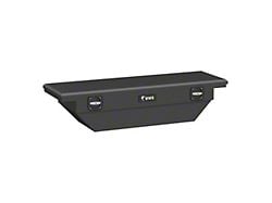 UWS 63-Inch Aluminum Low Profile Secure Lock Angled Tool Box; Matte Black (19-25 Ranger)