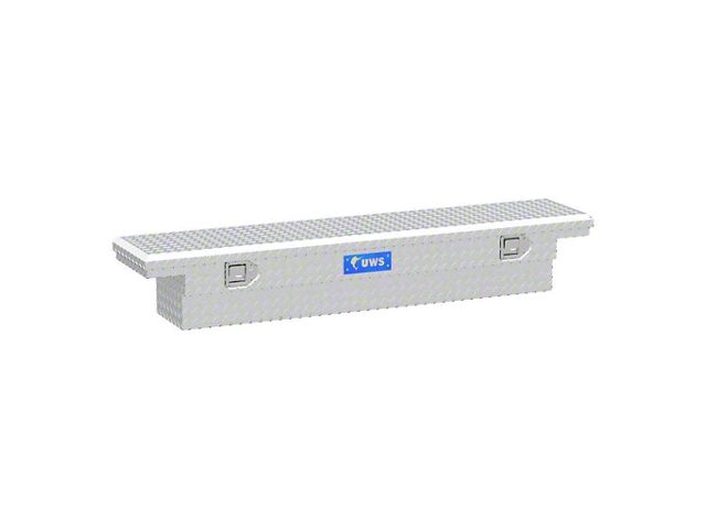 UWS 63-Inch Aluminum Low Profile Slim-Line Tool Box; Bright (19-24 Ranger)