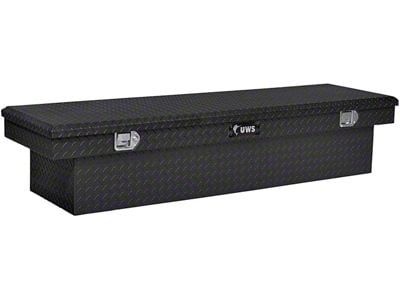 UWS 69-Inch Aluminum Crossover Tool Box; Matte Black (99-25 Sierra 1500 Fleetside)