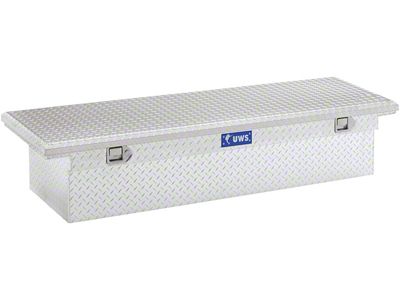 UWS 69-Inch Aluminum Low Profile Crossover Tool Box; Bright (99-24 Sierra 1500)