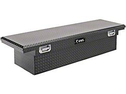 UWS 69-Inch Aluminum Crossover Tool Box with Pull Handles; Matte Black (07-25 Sierra 2500 HD)