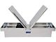 UWS 69-Inch Aluminum Gull Wing Crossover Tool Box; Bright (07-24 Sierra 2500 HD)