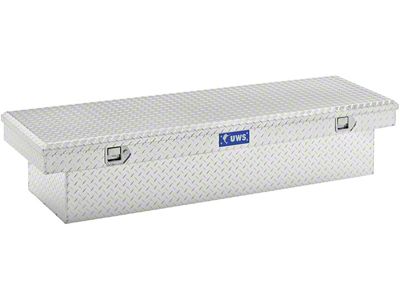 UWS 69-Inch Aluminum Crossover Tool Box; Bright (07-24 Sierra 3500 HD)