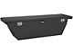 UWS 69-Inch Aluminum Deep Angled Crossover Tool Box; Matte Black (07-24 Sierra 3500 HD)