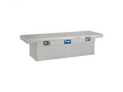 UWS 58-Inch Aluminum Low Profile Crossover Tool Box; Bright (99-05 Silverado 1500 Stepside)