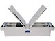 UWS 69-Inch Aluminum Gull Wing Crossover Tool Box; Bright (99-24 Silverado 1500)