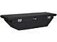 UWS 69-Inch Aluminum Low Profile Angled Crossover Tool Box; Gloss Black (07-24 Silverado 2500 HD)