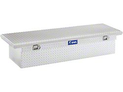 UWS 69-Inch Aluminum Low Profile Crossover Tool Box; Bright (07-25 Silverado 2500 HD)