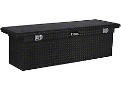 UWS 69-Inch Aluminum Deep Low Profile Crossover Tool Box; Gloss Black (07-25 Silverado 3500 HD)