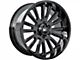 V-Rock Off-Road Wheels Anvil Gloss Black 8-Lug Wheel; 20x9.5; 10mm Offset (03-09 RAM 2500)