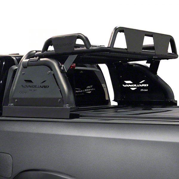 F-150 Raven Bed Bar with 2.50-Inch LED Cube Lights; Black (04-25 F-150 ...