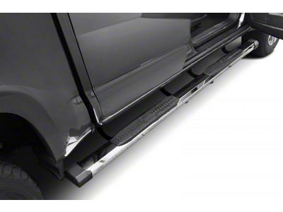 CB1 Side Step Bars; Stainless Steel (17-24 F-250 Super Duty SuperCab)