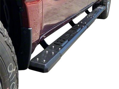 Optimus Side Step Bars; Black (17-25 F-250 Super Duty SuperCrew)