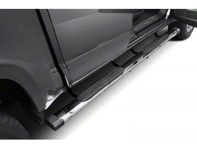 CB1 Side Step Bars; Stainless Steel (17-24 F-350 Super Duty SuperCab)