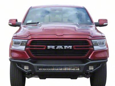 HD Front Bumper; Black (19-24 RAM 1500, Excluding EcoDiesel, Rebel & TRX)