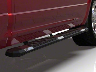 Rival Running Boards; Stainless Steel (07-18 Sierra 1500 Crew Cab)