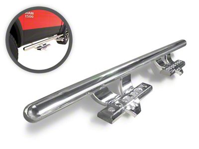 V Signature Side Step Bars; Stainless Steel (99-18 Sierra 1500 Extended/Double Cab)