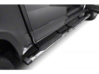 CB1 Running Boards; Stainless Steel (07-18 Silverado 1500 Extended/Double Cab)