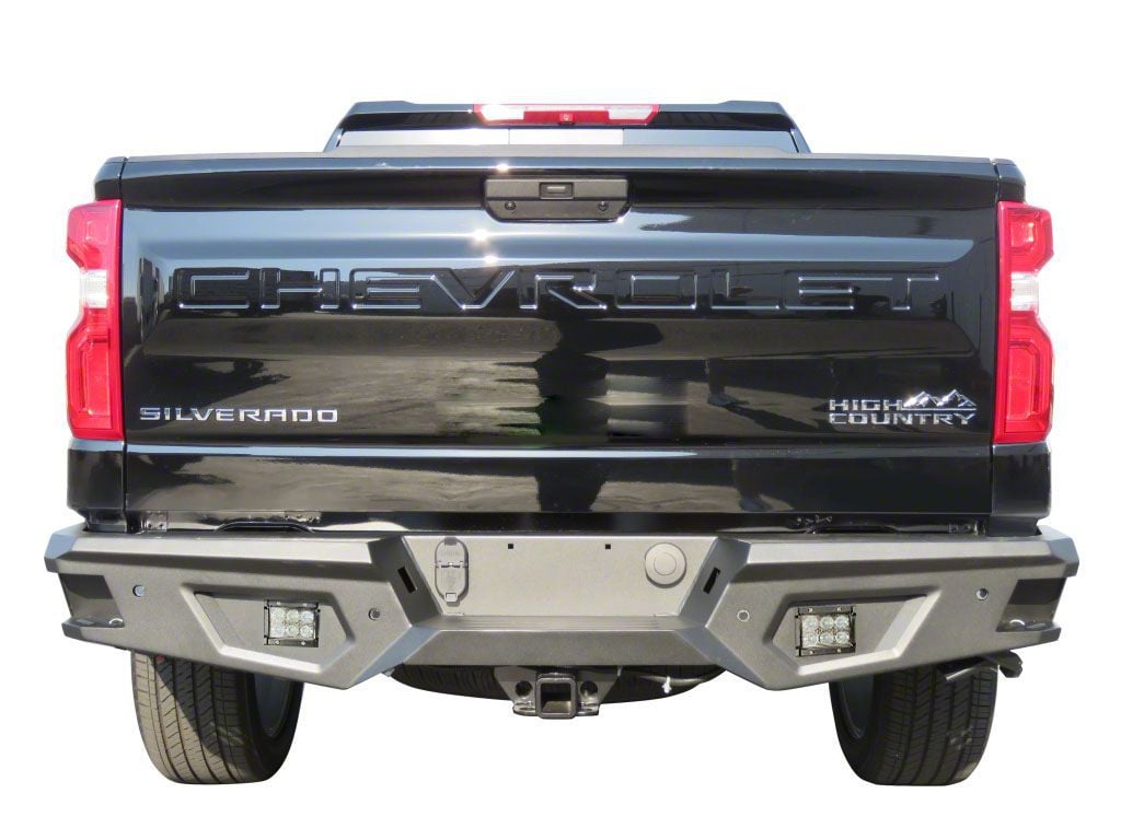 Silverado 1500 HD Rear Bumper; Black (14-18 Silverado 1500) - Free Shipping