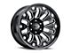 Vision Off-Road Armor Gloss Black Milled with Black Bolt Inserts 6-Lug Wheel; 18x9; 12mm Offset (07-13 Sierra 1500)