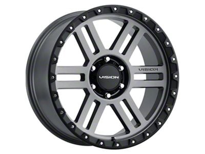 Vision Off-Road Manx 2 Satin Gray 6-Lug Wheel; 18x9; -12mm Offset (14-18 Sierra 1500)