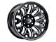 Vision Off-Road Armor Gloss Black Milled 6-Lug Wheel; 18x9; -12mm Offset (14-18 Silverado 1500)