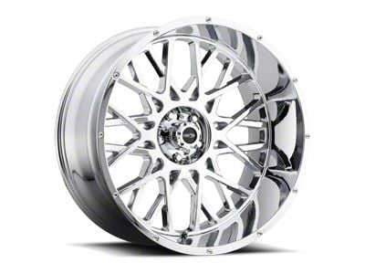 Vision Off-Road Rocker Chrome 8-Lug Wheel; 20x10; -25mm Offset (01-06 Sierra 3500 HD SRW)