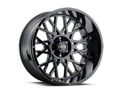 Vision Off-Road Rocker Gloss Black 8-Lug Wheel; 20x10; -25mm Offset (01-06 Sierra 3500 HD SRW)