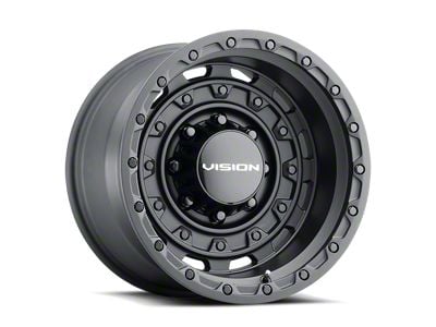 Vision Off-Road Tactical Satin Black 8-Lug Wheel; 17x10; -25mm Offset (01-06 Sierra 3500 HD SRW)