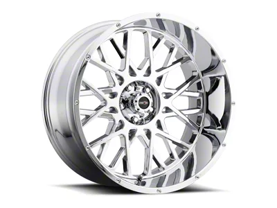 Vision Off-Road Rocker Chrome 8-Lug Wheel; 20x10; -25mm Offset (01-06 Silverado 3500 HD SRW)