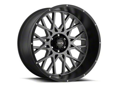 Vision Off-Road Rocker Anthracite with Satin Black Lip 8-Lug Wheel; 20x12; -51mm Offset (03-09 RAM 2500)