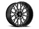 Vision Off-Road Rocker Anthracite with Satin Black Lip 8-Lug Wheel; 20x12; -51mm Offset (03-09 RAM 3500 SRW)