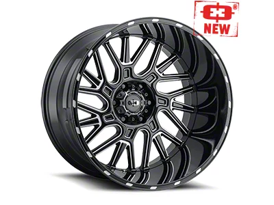 Vision Off-Road Brawl Gloss Black Milled 6-Lug Wheel; 24x12; -51mm Offset (04-08 F-150)