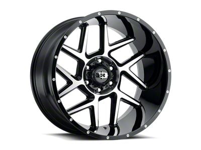 Vision Off-Road Manic Gloss Black Machined 6-Lug Wheel; 17x9; -12mm Offset (04-08 F-150)