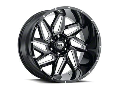 Vision Off-Road Manic Gloss Black Machined 6-Lug Wheel; 20x10; -25mm Offset (04-08 F-150)