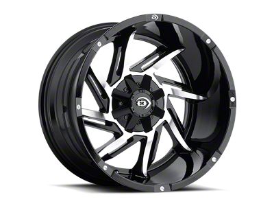 Vision Off-Road Prowler Gloss Black Machined 6-Lug Wheel; 17x9; 12mm Offset (04-08 F-150)