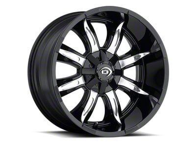 Vision Off-Road Prowler Gloss Black Machined 6-Lug Wheel; 17x9; -12mm Offset (04-08 F-150)