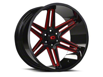 Vision Off-Road Razor Gloss Black Milled Spoke 6-Lug Wheel; 20x10; -25mm Offset (04-08 F-150)